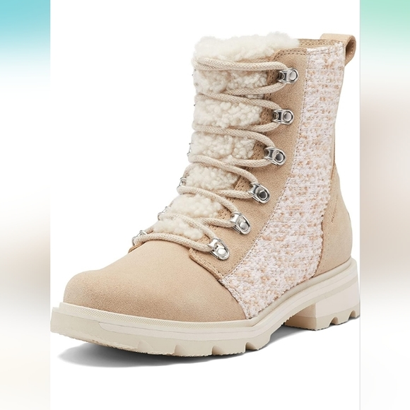 NEW SOREL LENNOX LACE-UP COZY BOOTS, 9, Waterproof - Picture 4 of 10